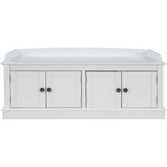 Bellemave® Storage Bench with 4 Doors and Adjustable Shelves - Bellemave