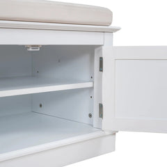 Bellemave® Storage Bench with 4 Doors and Adjustable Shelves - Bellemave