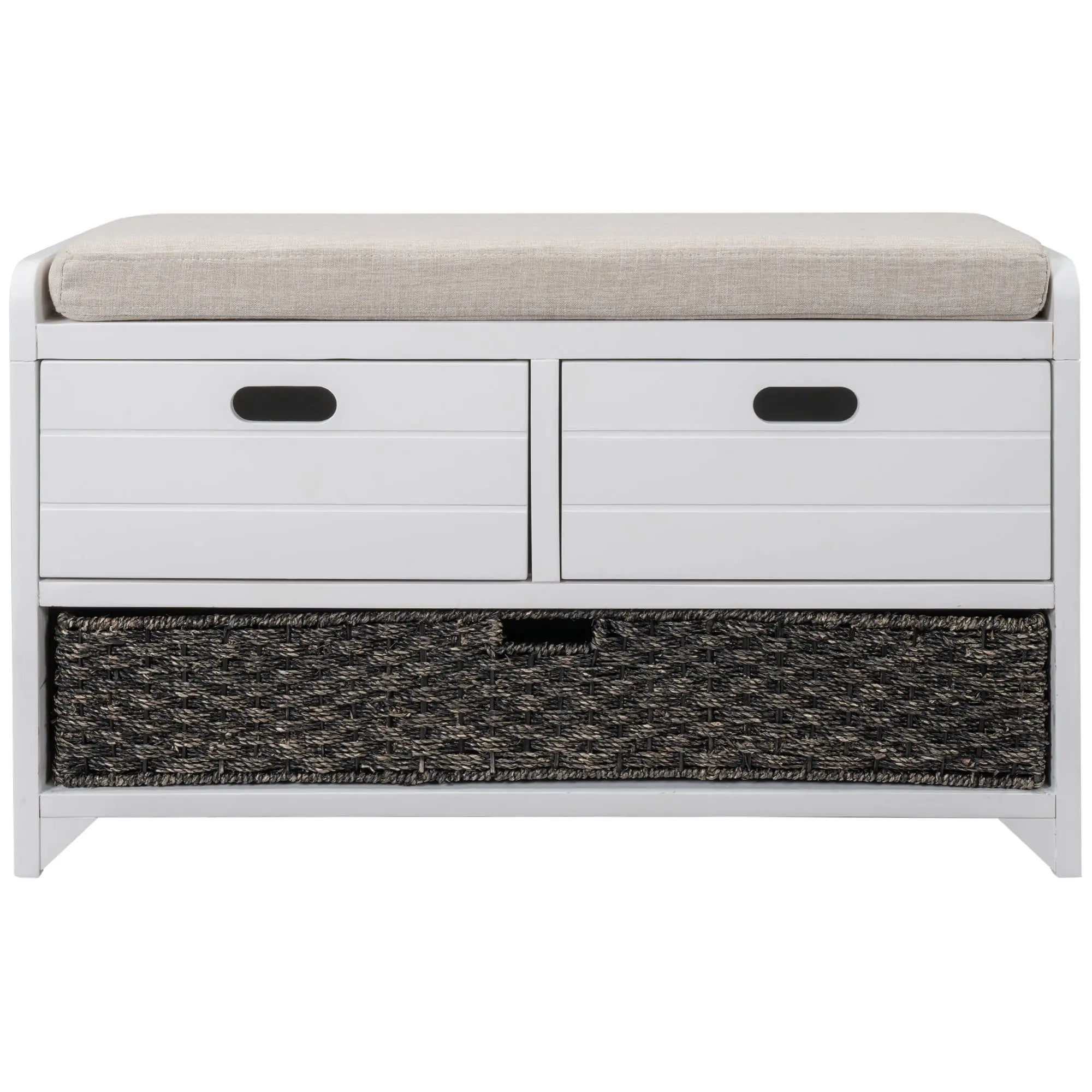 Bellemave® Storage Bench with Removable Basket and 2 Drawers - Bellemave