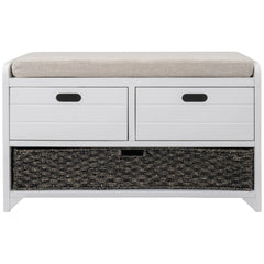 Bellemave® Storage Bench with Removable Basket and 2 Drawers - Bellemave