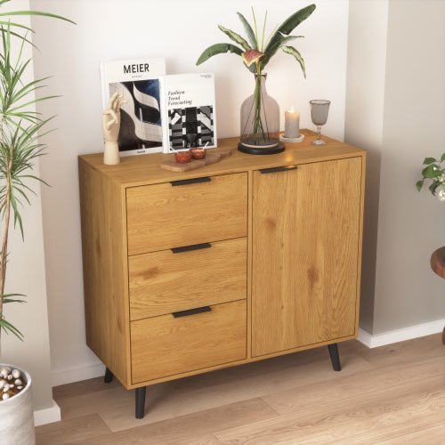 Bellemave® Storage Cabinet with 3 Drawers & Adjustable Shelf - Bellemave