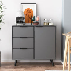 Bellemave® Storage Cabinet with 3 Drawers & Adjustable Shelf - Bellemave