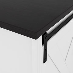 Bellemave® Storage Cabinet with Silent Sliding Doors and Three Drawers - Bellemave