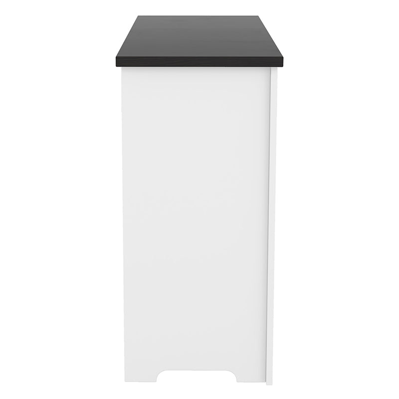 Bellemave® Storage Cabinet with Silent Sliding Doors and Three Drawers - Bellemave