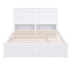 Bellemave® Storage Platform Bed with Pull Out Shelves and Trundle - Bellemave