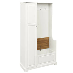 Bellemave® Stylish Design Hall Tree with Flip - Up Bench,Adjustable Shelves and Hanging Hooks - Bellemave
