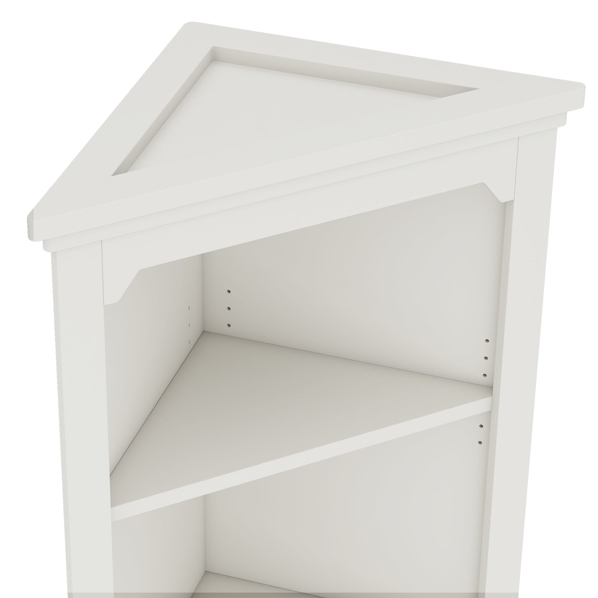 Bellemave® Tall Corner Cabinet with Doors for living room, bathroom,Dining Room or Kitchen,White - Bellemave