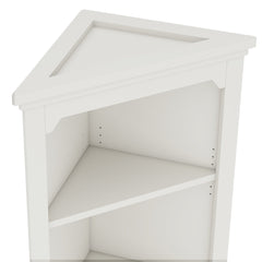Bellemave® Tall Corner Cabinet with Doors for living room, bathroom,Dining Room or Kitchen,White - Bellemave
