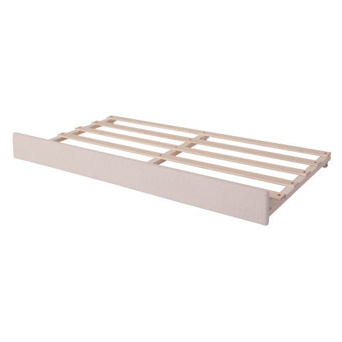Bellemave® Teddy Fleece Upholstered Daybed with Light and Trundle - Bellemave