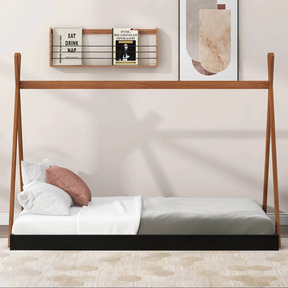 Bellemave® Tent Floor Bed with Triangle Structure - Bellemave