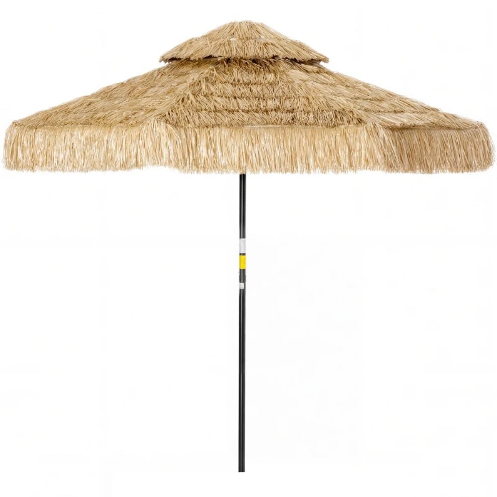 Bellemave® Thatched Outdoor Patio Umbrella, Hawaiian Style Straw Garden Umbrella - Bellemave