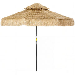 Bellemave® Thatched Outdoor Patio Umbrella, Hawaiian Style Straw Garden Umbrella - Bellemave