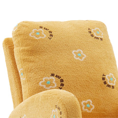 Bellemave® Toddler Upholstered High Back Wooden Rocking Chair with Side Pocket - Bellemave