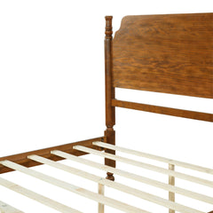 Bellemave® Traditional Wood Spindle Post Bed, Modern Farmhouse Platform Bed with Headboard, No Box Spring Required - Bellemave