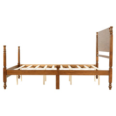 Bellemave® Traditional Wood Spindle Post Bed, Modern Farmhouse Platform Bed with Headboard, No Box Spring Required - Bellemave