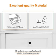 Bellemave® Triangle Tall Bathroom Storage Cabinet with 3 Drawers and Adjustable Shelves - Bellemave