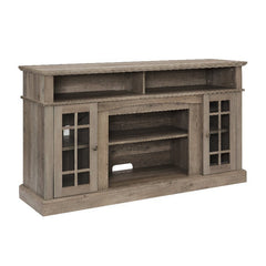 Bellemave® TV Stand with Electric Fireplace Entertainment Center,Door Sensor - Reclaimed Barnwood Color - Bellemave