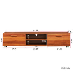 Bellemave® TV Stands for Living Room with LED RGB Lights，in Lounge Room, Living Room and Bedroom(Black) - Bellemave