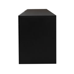 Bellemave® TV Stands for Living Room with LED RGB Lights，in Lounge Room, Living Room and Bedroom(Black) - Bellemave