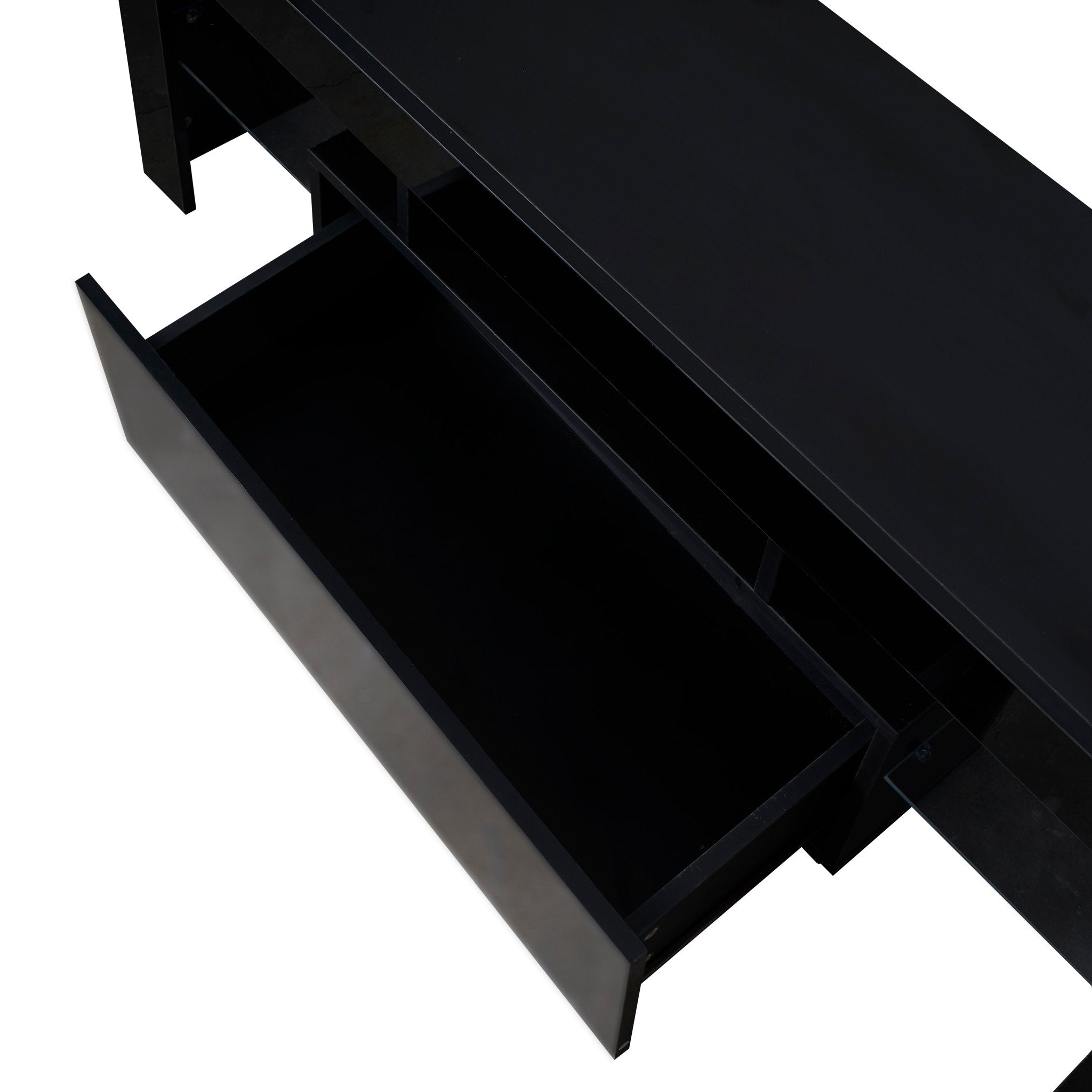 Bellemave® TV Stands for Living Room with LED RGB Lights，in Lounge Room, Living Room and Bedroom(Black) - Bellemave