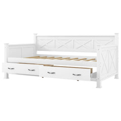 Bellemave® Twin Daybed with Drawers, Wood daybed Frame with Storage,Modern and Rustic Casual Twin Daybed - Bellemave