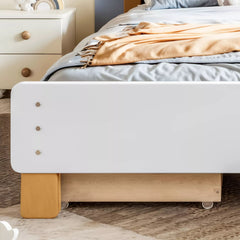 Bellemave® Twin & Full Size Platform Bed with Storage Drawer – Solid Wood Frame, No Box Spring - Bellemave