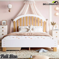 Bellemave® Twin & Full Size Platform Bed with Storage Drawer – Solid Wood Frame, No Box Spring - Bellemave