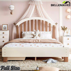 Bellemave® Twin & Full Size Platform Bed with Storage Drawer – Solid Wood Frame, No Box Spring - Bellemave