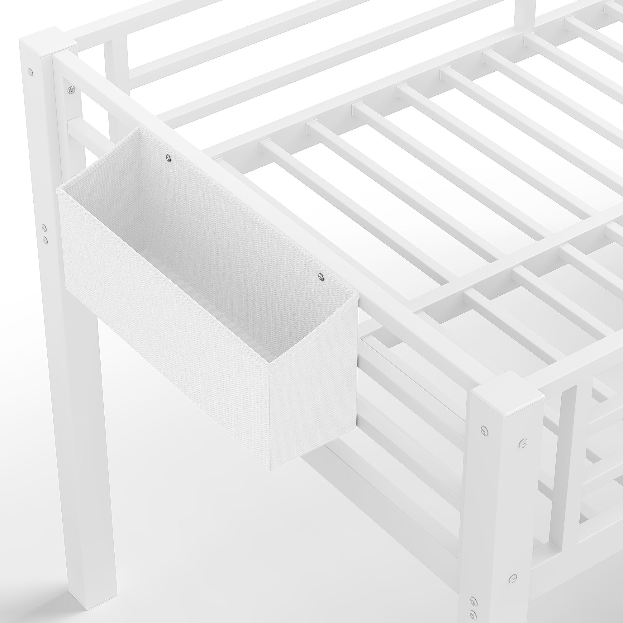 Bellemave® Twin Low Loft Bed with 9 Drawers, Storage Stairs & LED Lights for Kids, Black - Bellemave