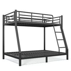 Bellemave® Twin over Full Bunk Bed, Space Saving Metal Frame with Noise-Reduced Design for Teens & Adults - Bellemave