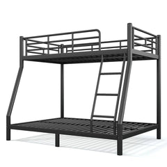 Bellemave® Twin over Full Bunk Bed, Space Saving Metal Frame with Noise-Reduced Design for Teens & Adults - Bellemave