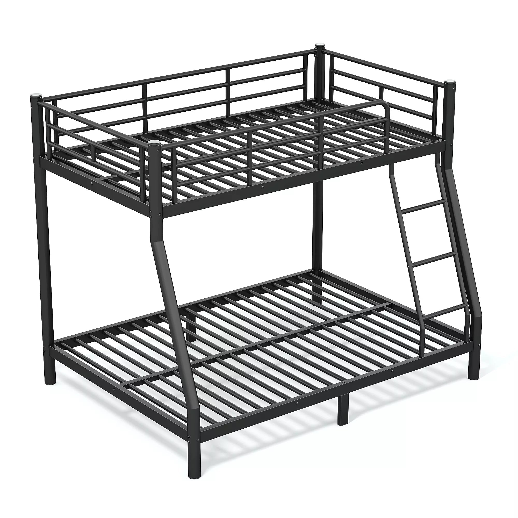 Bellemave® Twin over Full Bunk Bed, Space Saving Metal Frame with Noise-Reduced Design for Teens & Adults - Bellemave