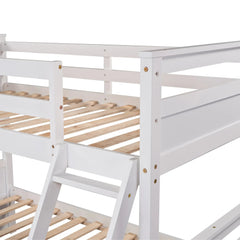 Bellemave® Twin over Full Bunk Bed with 2 Drawers - Bellemave