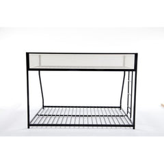Bellemave® Twin over Full Bunk Bed with Mesh Guard Rail - Bellemave