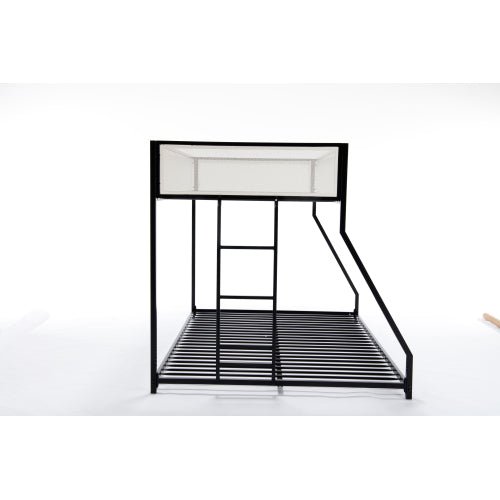 Bellemave® Twin over Full Bunk Bed with Mesh Guard Rail - Bellemave