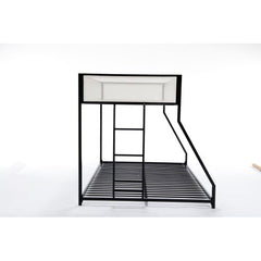 Bellemave® Twin over Full Bunk Bed with Mesh Guard Rail - Bellemave