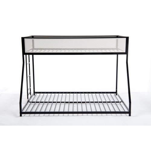 Bellemave® Twin over Full Bunk Bed with Mesh Guard Rail - Bellemave
