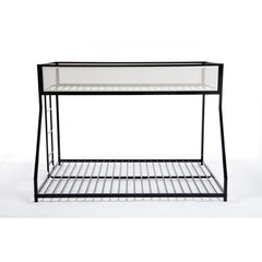 Bellemave® Twin over Full Bunk Bed with Mesh Guard Rail - Bellemave