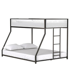 Bellemave® Twin over Full Bunk Bed with Mesh Guard Rail - Bellemave