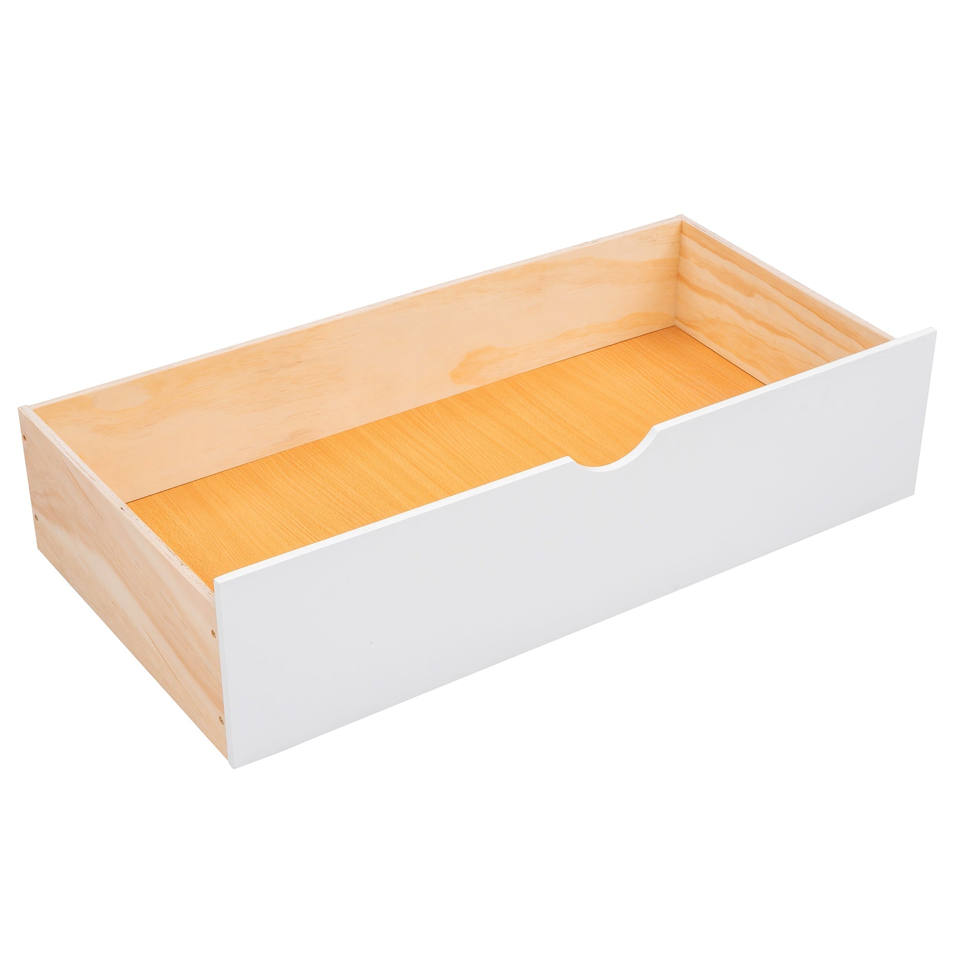 Bellemave® Twin Over Full Bunk Bed with Storage Shelves & Stairs, Solid Wood Staiway Bunk Bed Frame with 2 Drawers - Bellemave