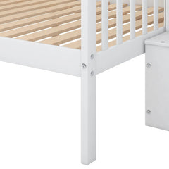 Bellemave® Twin over Full Bunk Bed with Storage Stairs - Bellemave