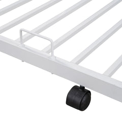 Bellemave® Twin - Over - Full Bunk Bed with Trundle, & W/ 2 Side Ladders & Safety Guardrail - Bellemave