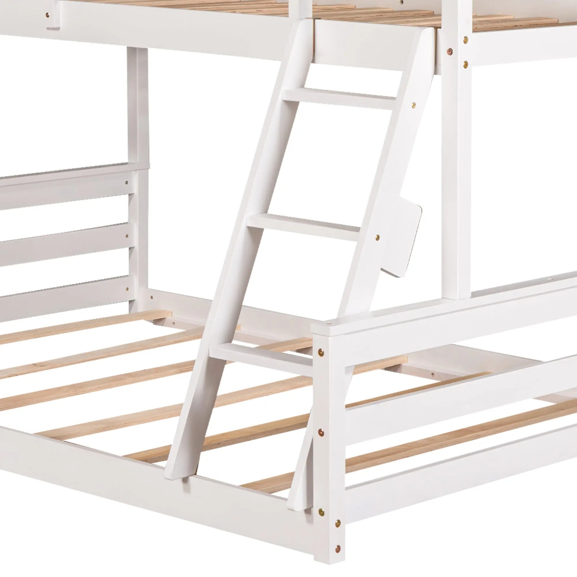 Bellemave® Twin over Full House Bunk Bed with Built - in Ladder - Bellemave