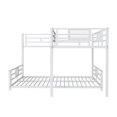 Bellemave® Twin over Full L - shaped Metal Bunk Bed - Bellemave