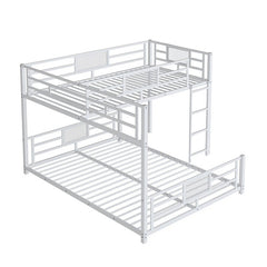 Bellemave® Twin over Full L - shaped Metal Bunk Bed - Bellemave