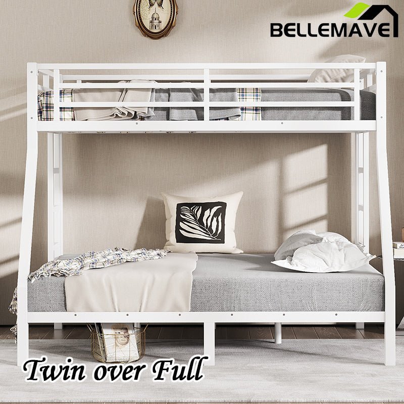 Bellemave® Twin over Full Metal Bunk Bed - Bellemave