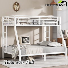 Bellemave® Twin over Full Metal Bunk Bed - Bellemave