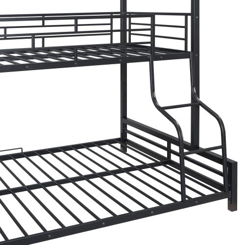 Bellemave® Twin over Full Metal House Bunk Bed - Bellemave