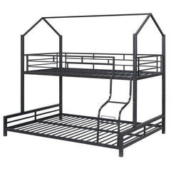 Bellemave® Twin over Full Metal House Bunk Bed - Bellemave