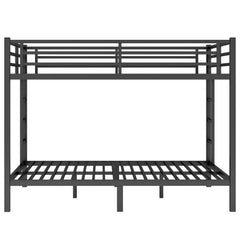 Bellemave® Twin Over Full Size Metal Bunk Bed, Bunk Beds Twin Over Full Size with Full - Length Guardrail and Ladder - Bellemave